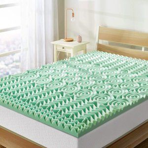 1.5" (5) Zone Memory Foam Mattress Topper w/ Aloe Infusion: Full Size.  Unopened